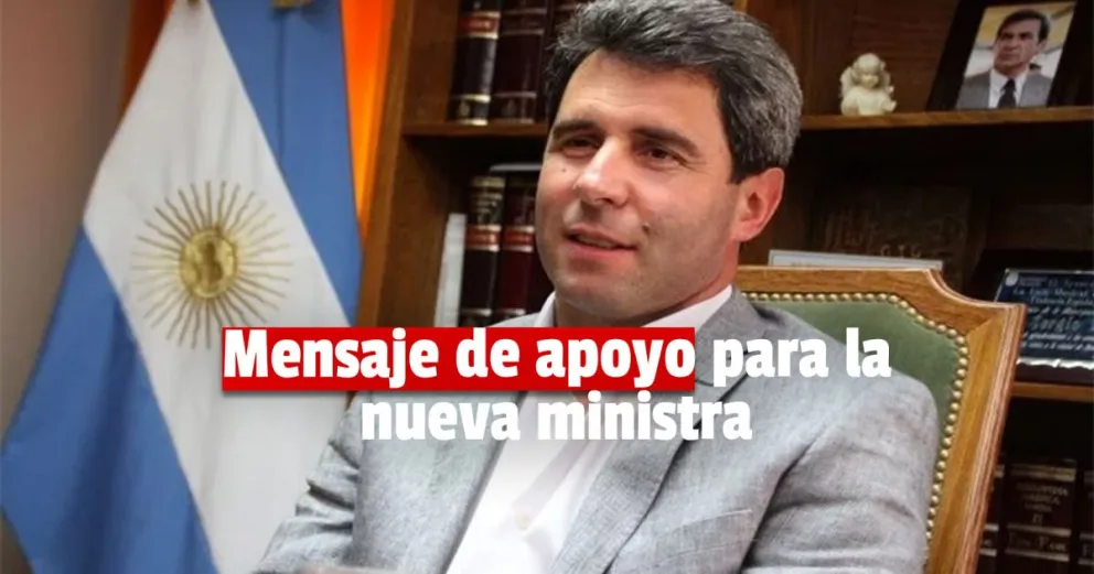 El gobernador escribió un cálido mensaje para la nueva ministra de Economía