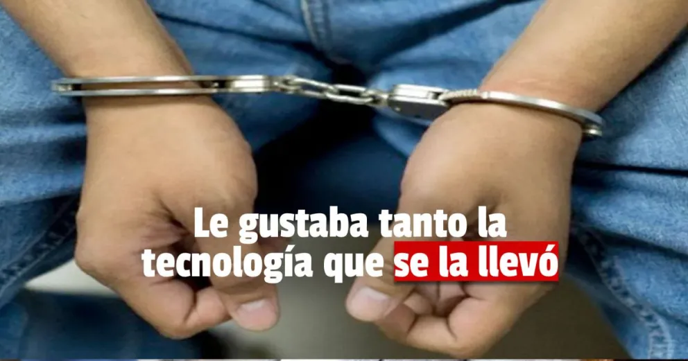 Un joven robó en un local electrónico de Rawson