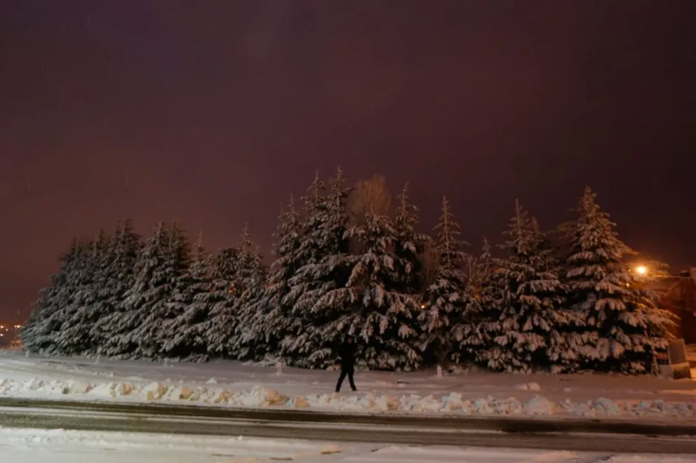 Invierno en Bariloche: Postales del primer lunes de julio cargado de nieve