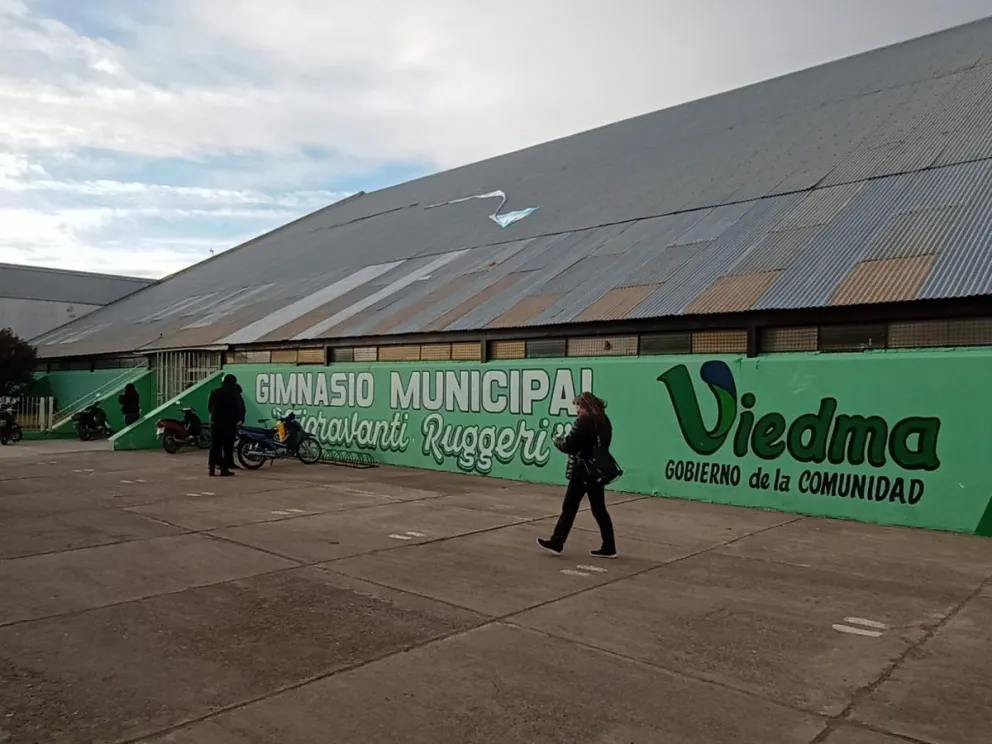 El Gimnasio Fioravanti Ruggeri será uno de los puntos de acopio. 
