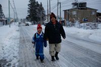 Bariloche bajo nieve: Así fue el ingreso tardío de los niños y niñas a las escuelas