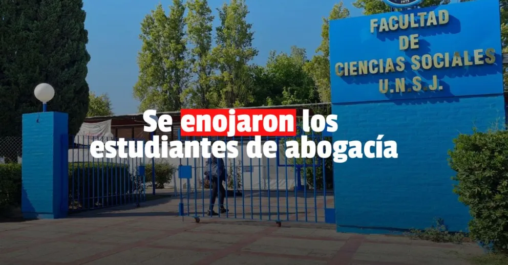 Alumnos de la UNSJ reclaman irregularidades en una cátedra de la carrera de abogacía 