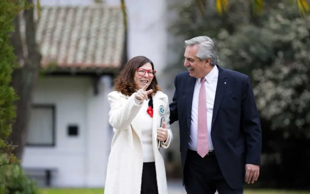 Alberto Fernández recibió a Silvina Batakis en Olivos