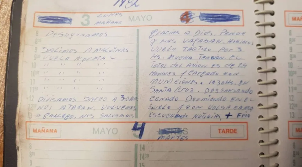 Veterano de guerra encontró su diario en un museo de Malvinas