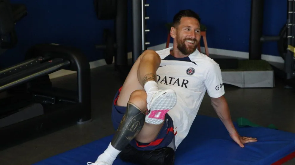 Messi anticipó su regreso de las vacaciones y comenzó la pretemporada en el PSG