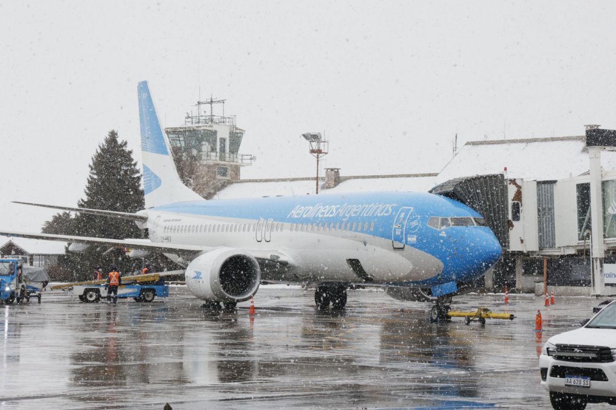 Llegó el primer vuelo San Pablo - Bariloche: "Todo perfecto"