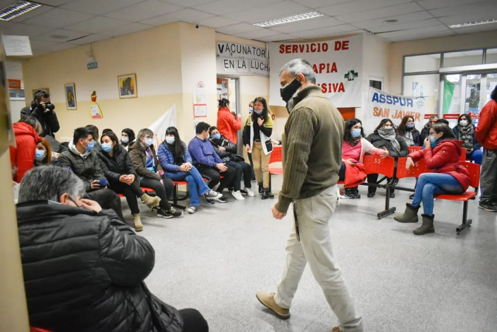 ASSPUR volvió a manifestarse con los mismos reclamos de hace meses 