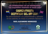 Enorme satisfacción de TECNICOOP por el reconocimiento a Raúl Alejandro Rodríguez del Centro Cooperativo Corporativo del Perú