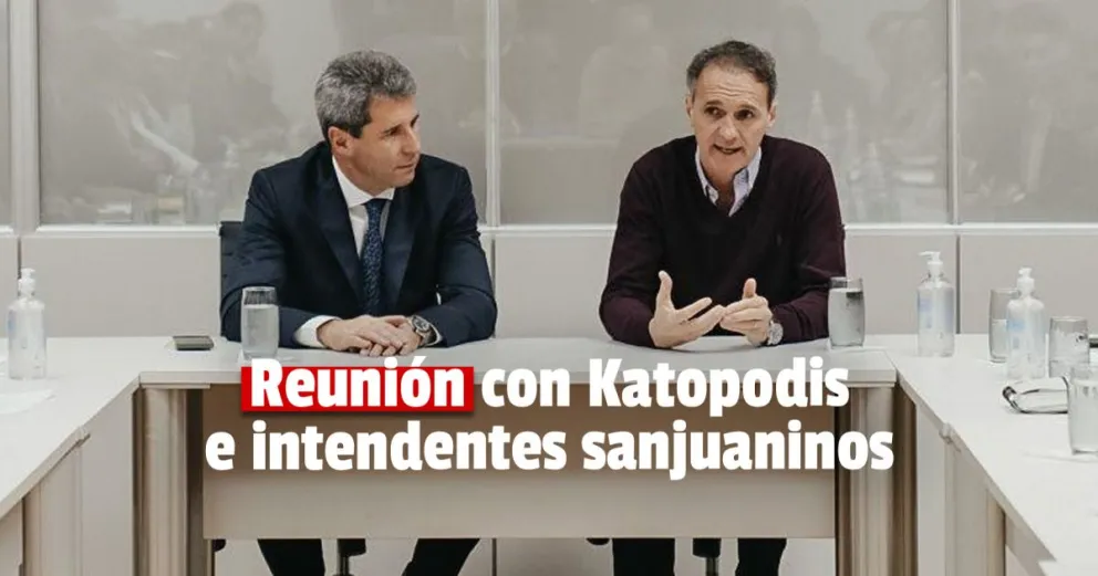 Uñac se reunió con Katopodis para evaluar el desarrollo de la obra pública en municipios sanjuaninos