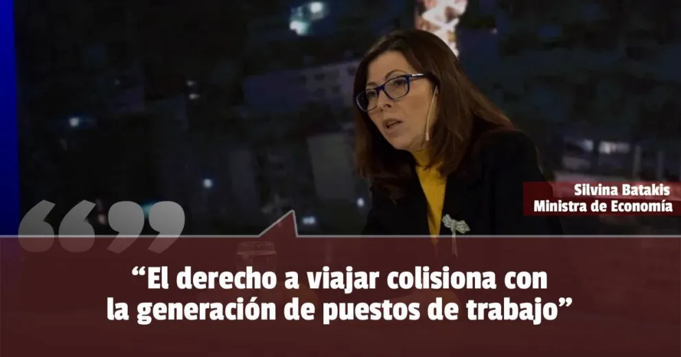 Batakis sobre los dólares para el turismo: “El derecho a viajar colisiona con la generación de puestos de trabajo”
