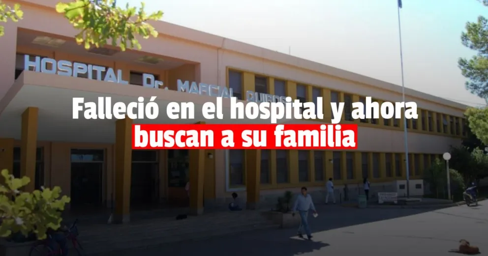 Falleció un anciano en el Marcial Quiroga y buscan a su familia
