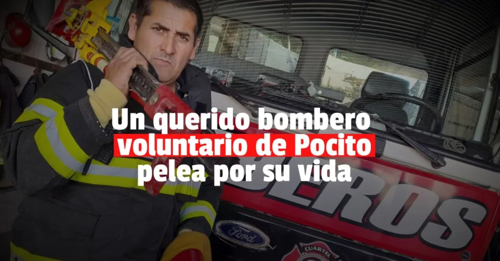 Incendios: un bombero cayó de una movilidad y está grave