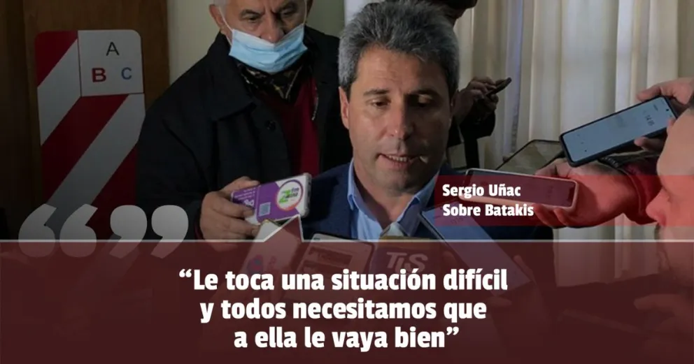Uñac:  "Le toca una situación difícil y todos necesitamos que a ella le vaya bien"