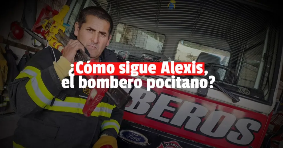 El bombero de Pocito despertó y mejora su estado de salud