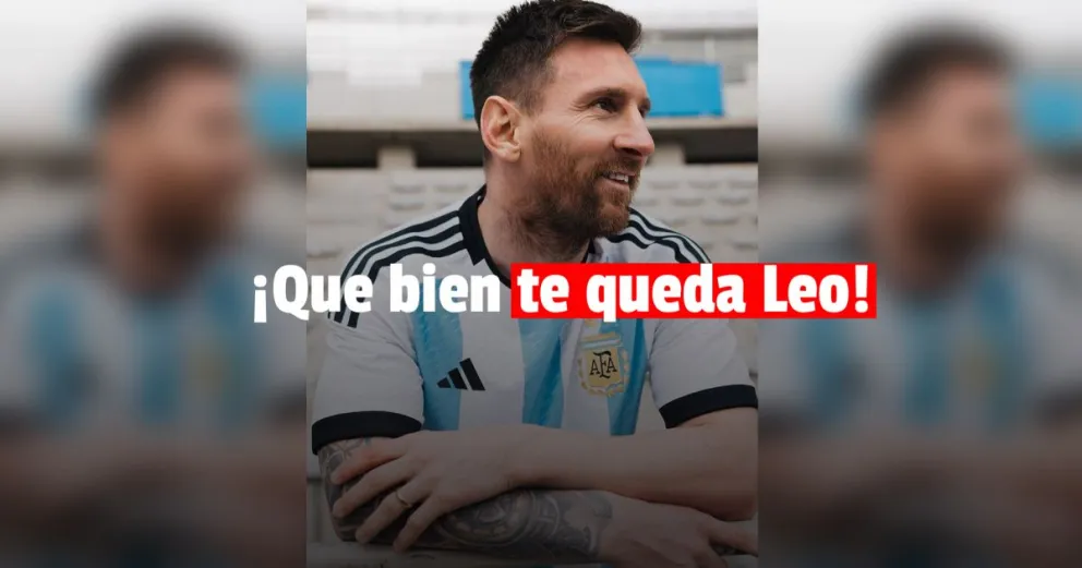 La AFA presentó la camiseta oficial de la Selección Argentina para Qatar