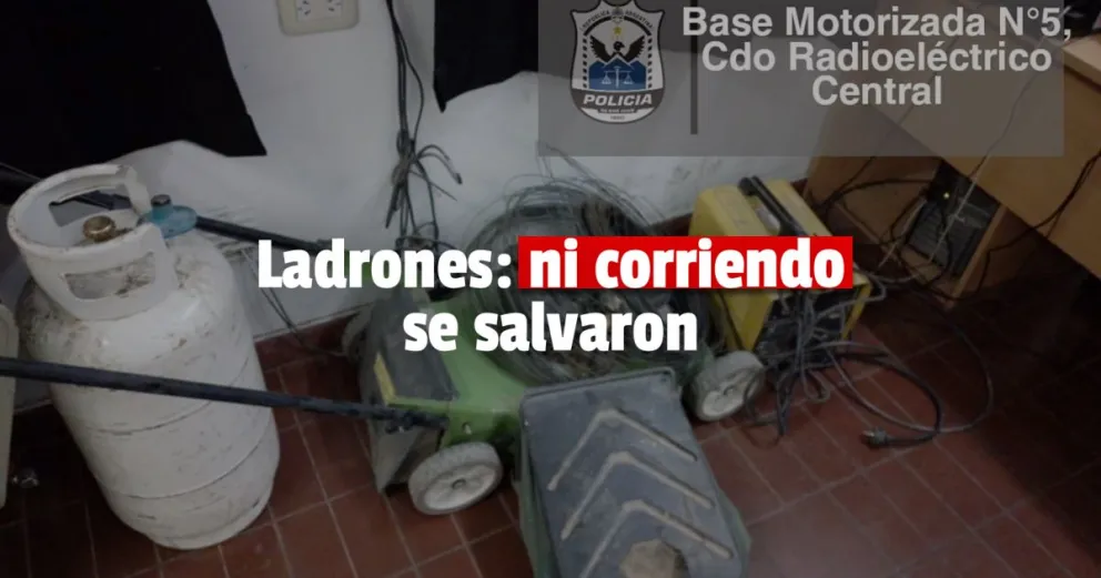Unos ladrones entraron a una casa, robaron varios elementos de valor y fueron detenidos 