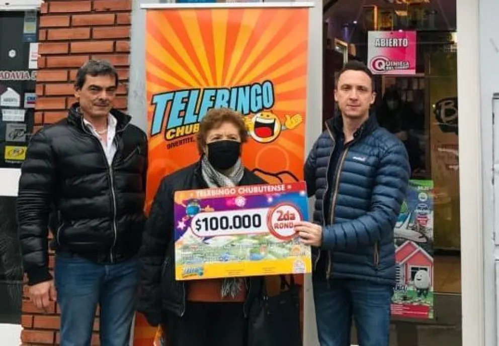 Una jubilada de Comodoro recibió 100 mil pesos del Telebingo Chubutense