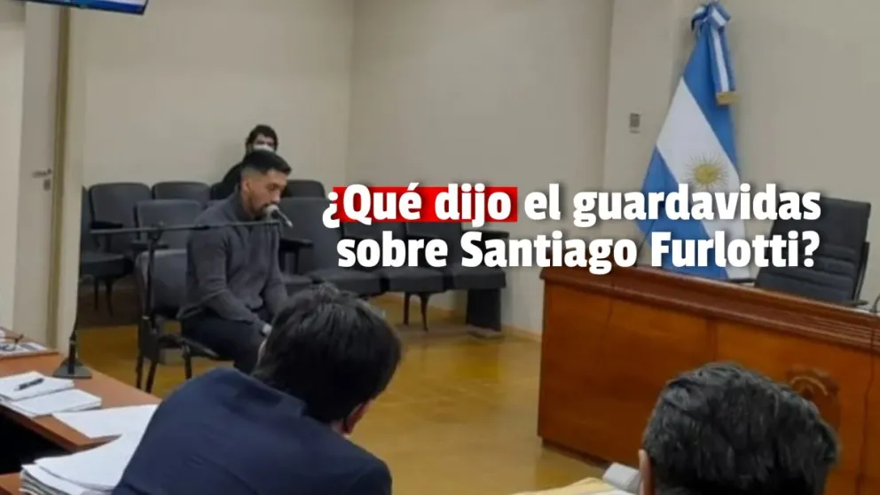 ¿Qué dijo el guardavidas sobre Santiago Furlotti?